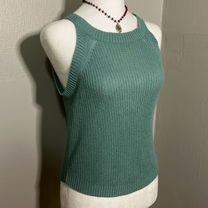 Wish list Cyndi Knit Dark Sage Green Tank